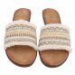 Damen Flache Sandalen - beige