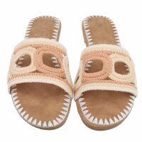 Damen Flache Sandalen - beige