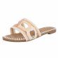 Damen Flache Sandalen - beige
