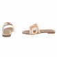 Damen Flache Sandalen - beige