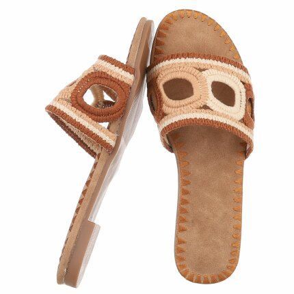 Damen Flache Sandalen - brown