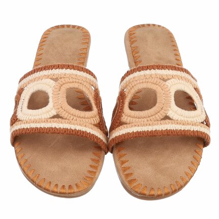 Damen Flache Sandalen - brown