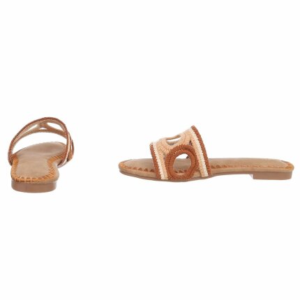 Damen Flache Sandalen - brown