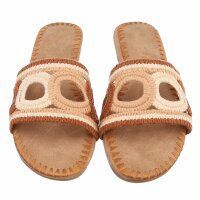 Damen Flache Sandalen - brown