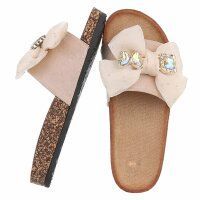 Damen Pantoletten - beige