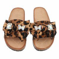 Damen Pantoletten - leopard