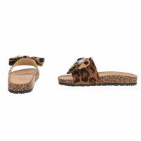 Damen Pantoletten - leopard