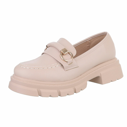 Damen Slipper - beige Gr. 40