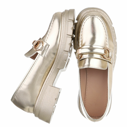 Damen Slipper - gold
