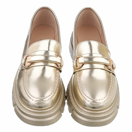 Damen Slipper - gold
