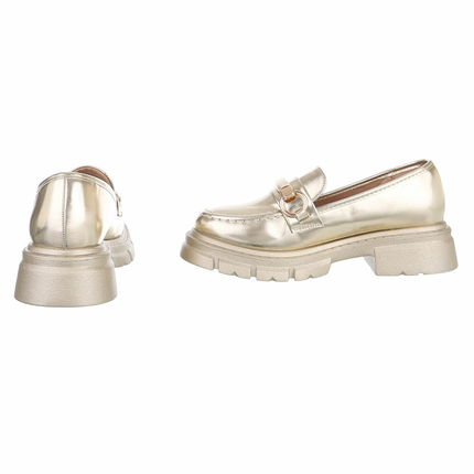 Damen Slipper - gold