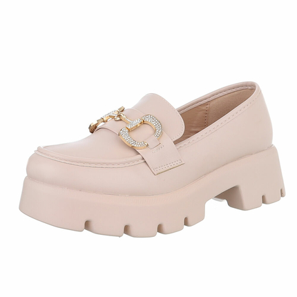 Damen Slipper - beige Gr. 37