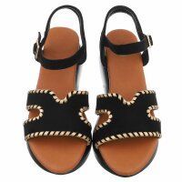 Damen Keilsandaletten - black