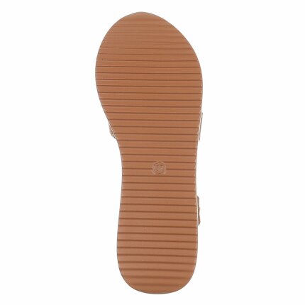 Damen Keilsandaletten - camel