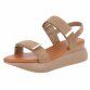 Damen Keilsandaletten - khaki - 12 Paar