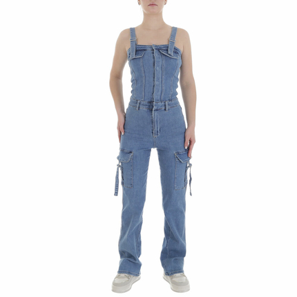 Damen Langer Jumpsuit von Laulia Gr. L/40 - blue