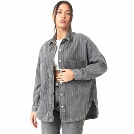 Damen Jeansjacke von Laulia - grey