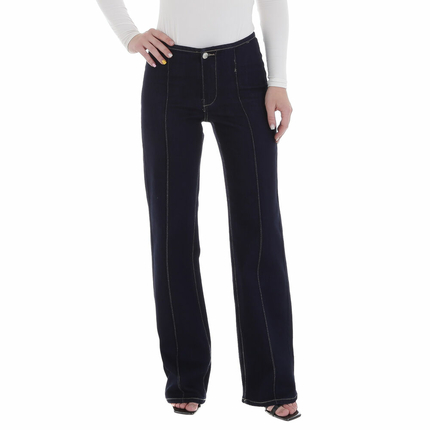 Damen Relaxed Fit Jeans von Laulia Gr. L/40 - DK.blue