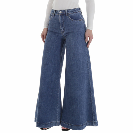 Damen Bootcut Jeans von Laulia - blue