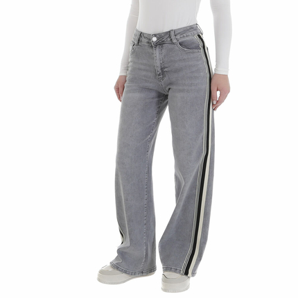 Damen Relaxed Fit Jeans von Laulia - grey