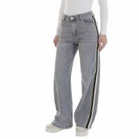 Damen Relaxed Fit Jeans von Laulia - grey