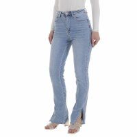 Damen High Waist Jeans von Laulia - blue