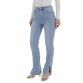 Damen High Waist Jeans von Laulia - blue