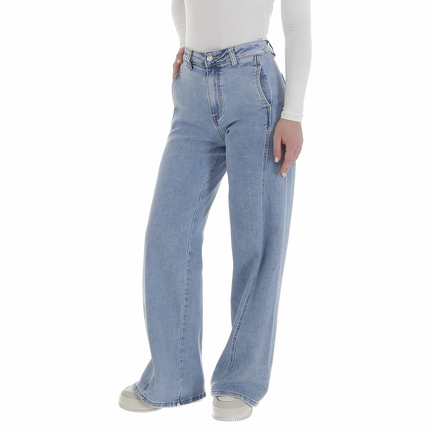 Damen High Waist Jeans von Laulia - blue