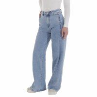 Damen High Waist Jeans von Laulia - blue