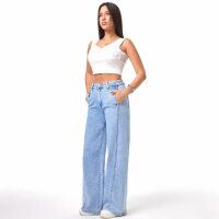 Damen High Waist Jeans von Laulia - blue