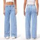 Damen High Waist Jeans von Laulia - blue