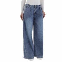 Damen High Waist Jeans von Laulia - blue