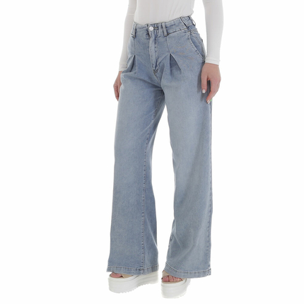 Damen High Waist Jeans von Laulia - blue