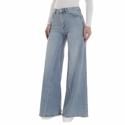 Damen Bootcut Jeans von Laulia - blue