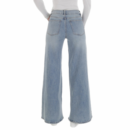 Damen Bootcut Jeans von Laulia - blue