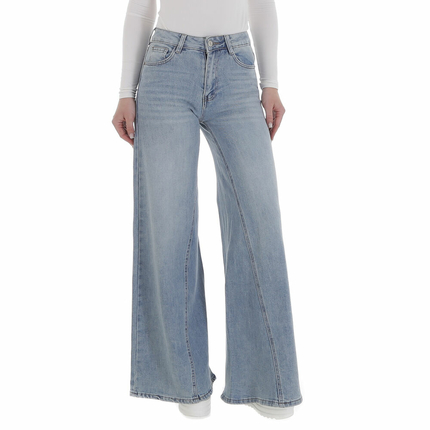 Damen Bootcut Jeans von Laulia - blue