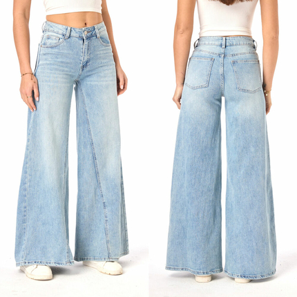 Damen Bootcut Jeans von Laulia - blue