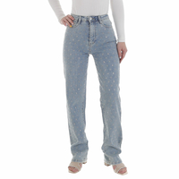Damen High Waist Jeans von Laulia - blue