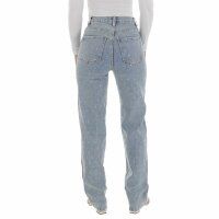 Damen High Waist Jeans von Laulia - blue