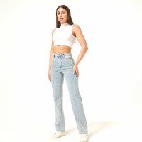 Damen High Waist Jeans von Laulia - blue