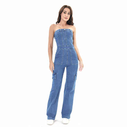 Damen Langer Jumpsuit von Laulia - blue