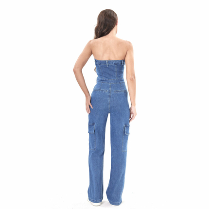 Damen Langer Jumpsuit von Laulia - blue