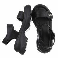 Damen Keilsandaletten - black