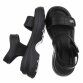 Damen Keilsandaletten - black