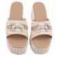 Damen Keilsandaletten - beige
