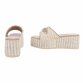 Damen Keilsandaletten - beige