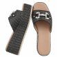 Damen Keilsandaletten - black