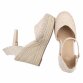Damen Keilsandaletten - beige
