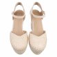 Damen Keilsandaletten - beige