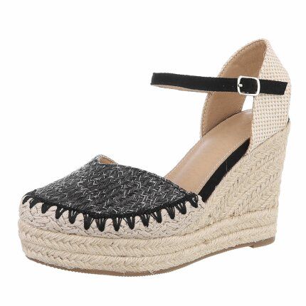 Damen Keilsandaletten - black